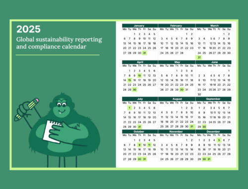 Calendar: 2025 global sustainability reporting and compliance