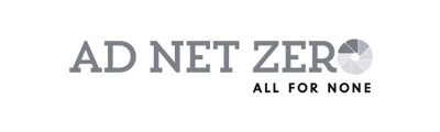 Ad Net Zero B&W logo