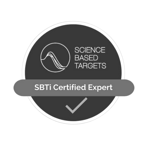 SBTi certified expert B&W Greenplaces badge