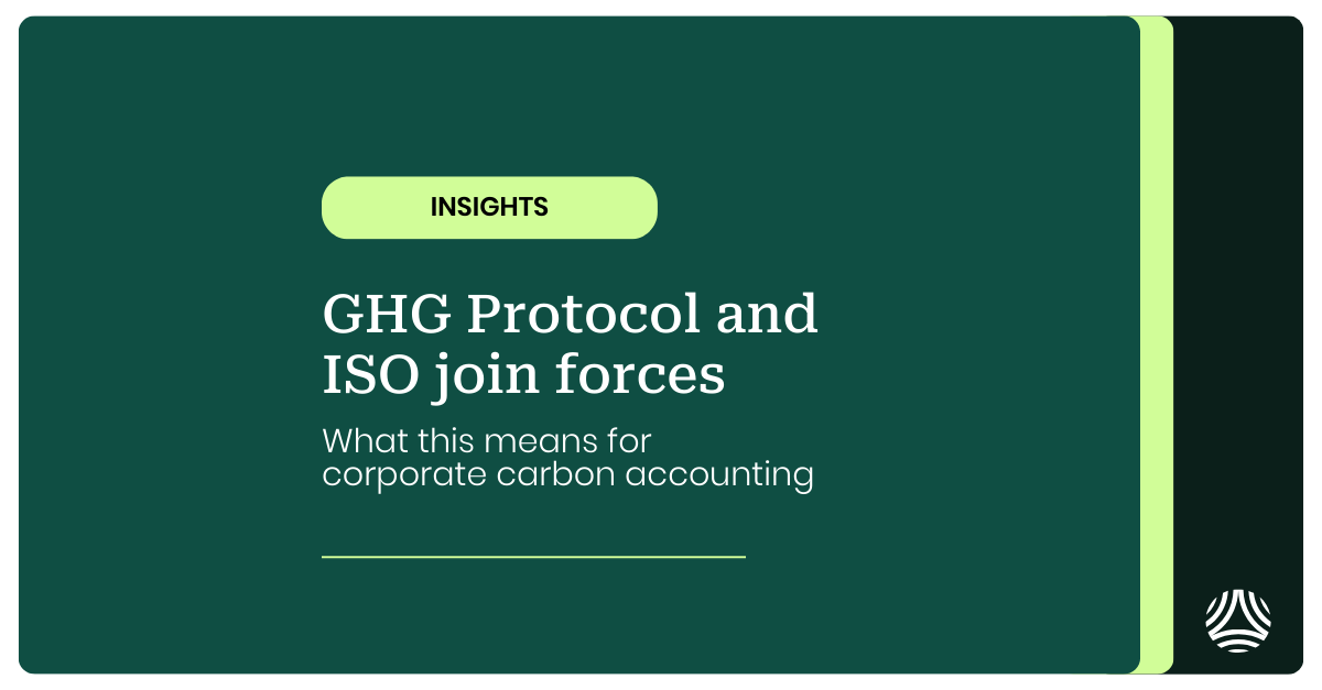 GHG Protocol and ISO join forces | Greenplaces