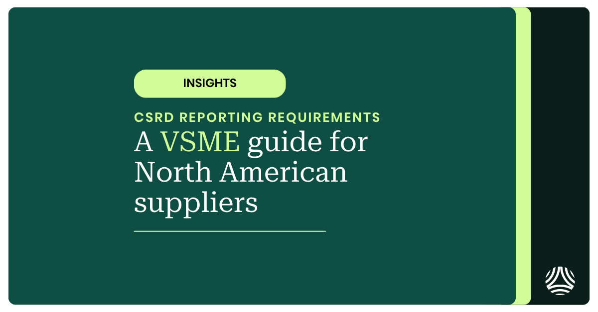 VSME CRSD guide for North American suppliers